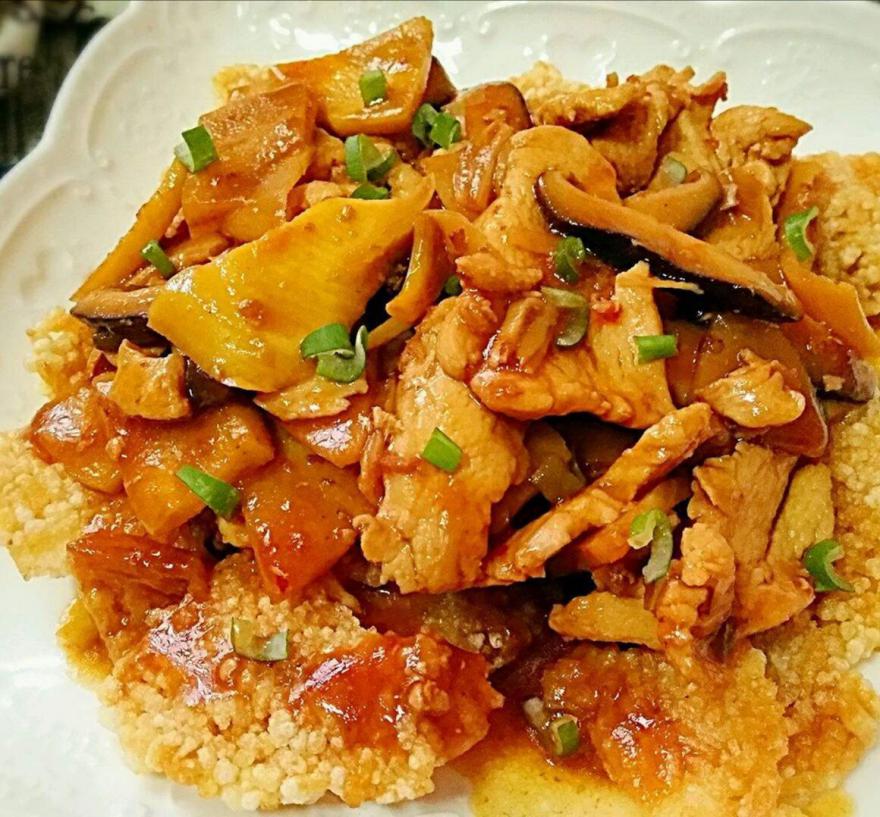 锅巴肉片简单又好吃，让你爱上这样一道独特味道的美食