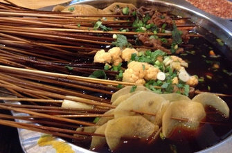 成都名小吃红汤钵钵鸡，麻辣鲜香